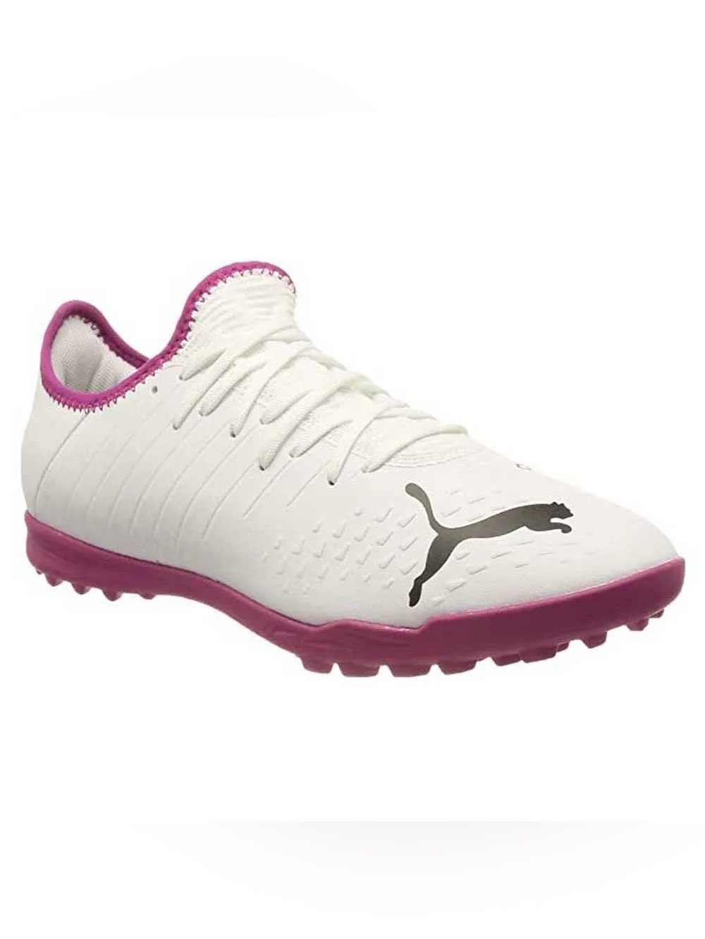 Puma future z 4.3 White and Fuchsia Turf Soccer Shoe